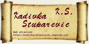 Kadivka Stuparević vizit kartica